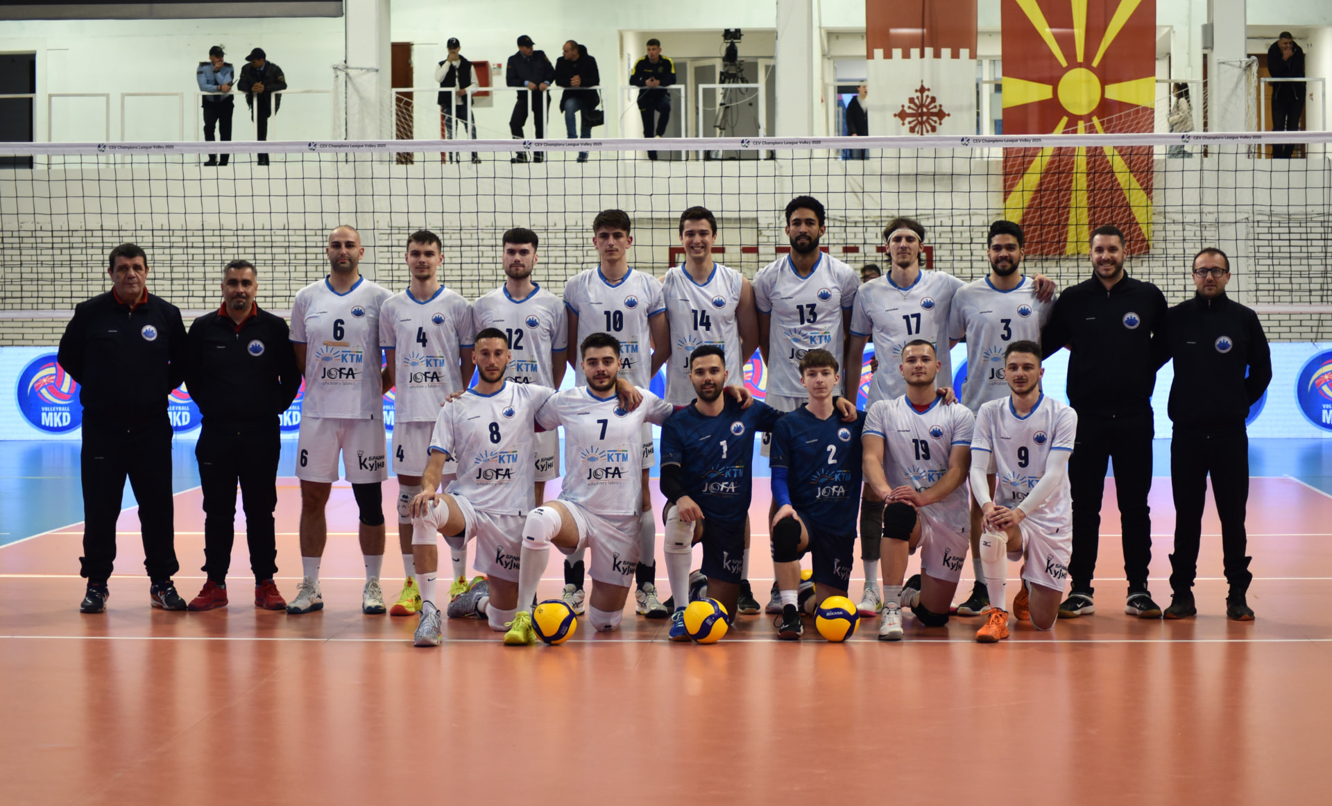 OK Štip UGD team photo at the net
